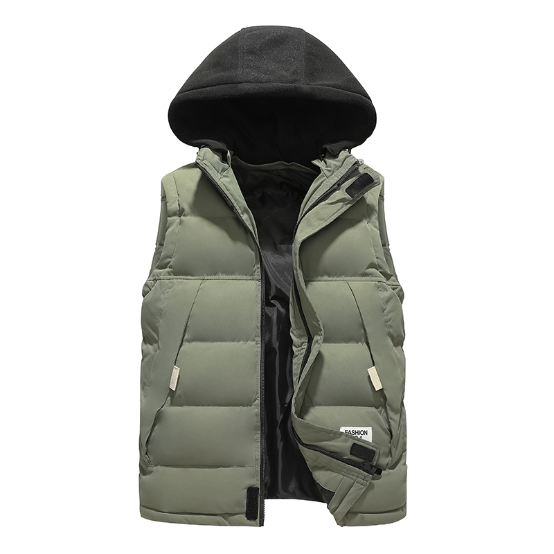 2021 New Fall Plus Size S-4XL Men's Waistcoats Men Casual Hoodies Winter Sleeveless Jacket for men's vest jackets & coats