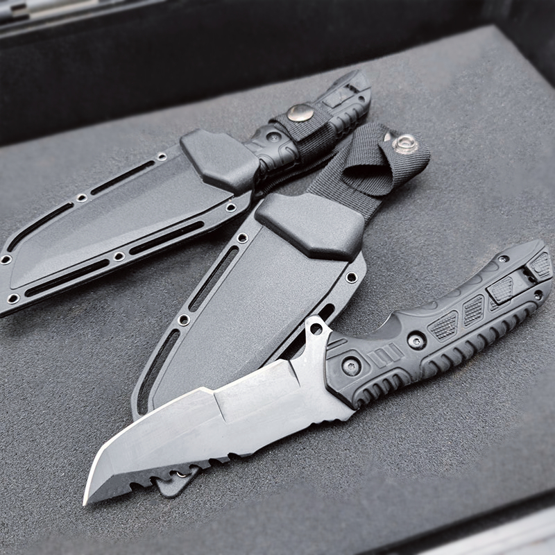 High quality outdoor camping hunting fixed blade straight knife