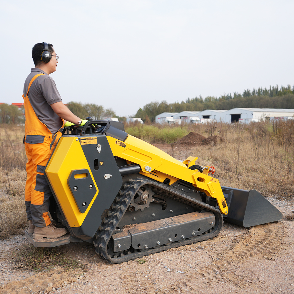 AUSTTER Fast Delivery CE EPA Track Bucket Front Attachment Mini Skid Steer Loader