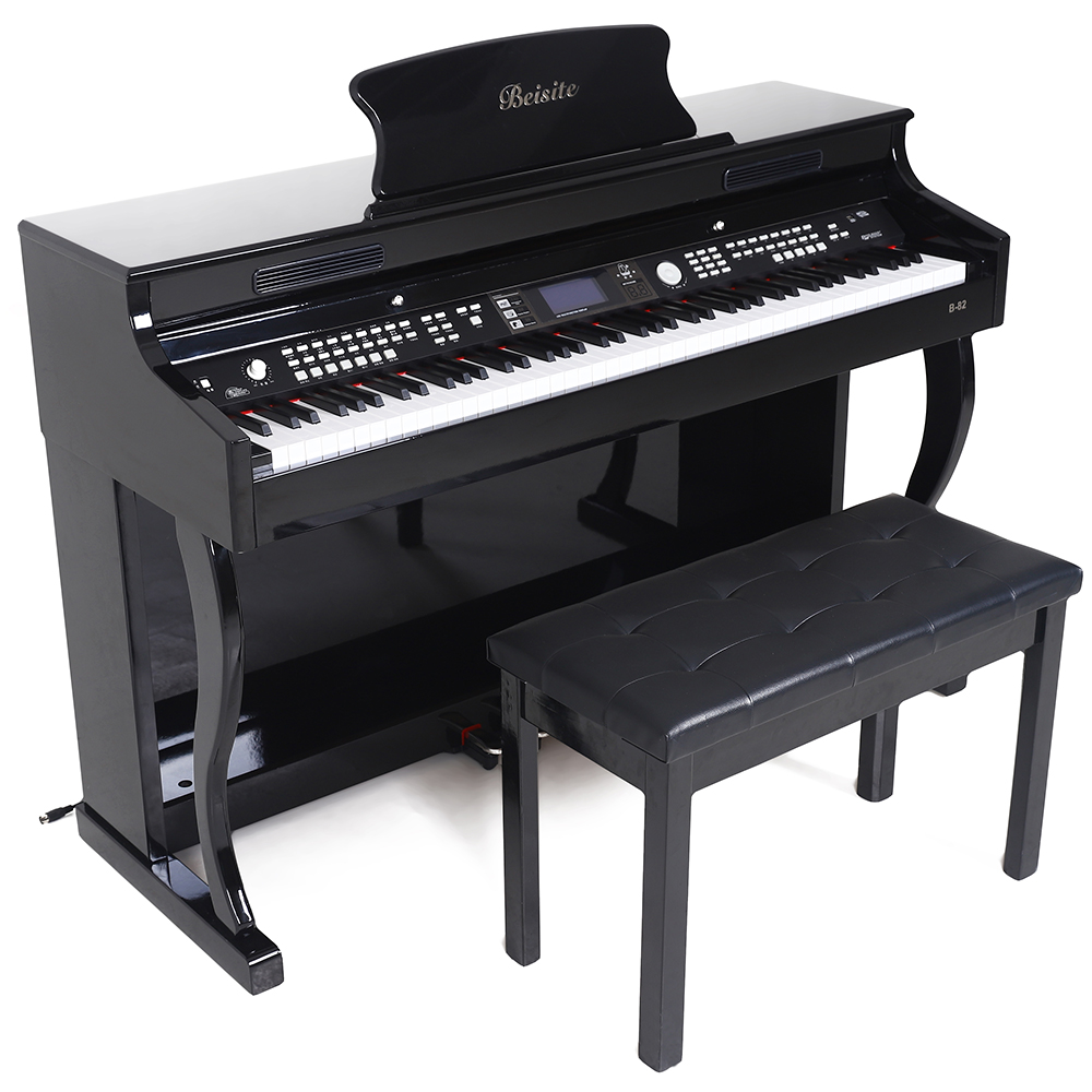 Beisite B82 hammer action black solid wood 88 клавиатура оптом цифровое пианино