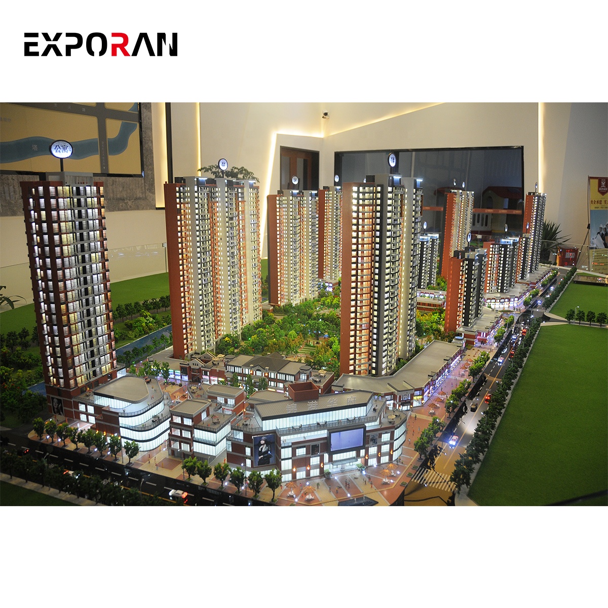 architectural metro model 3D Real Estate miniature city model 3d architectural modeling for sales