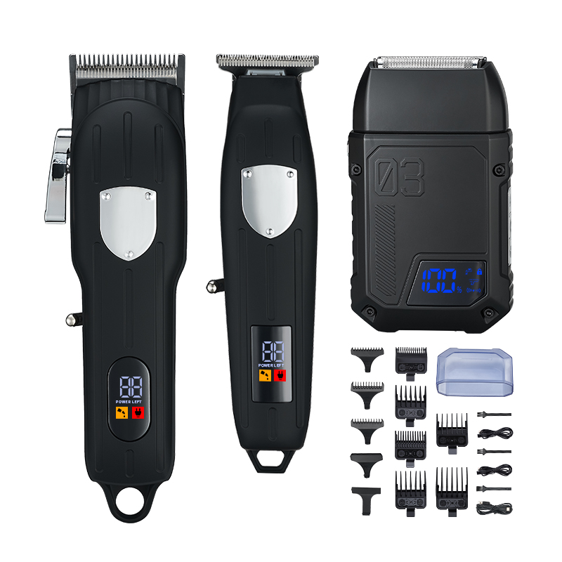 Professional Electric Cordless Hair Cutting Machine Barber Clipper Usb Charging Electric New Hair Clipper And Shaver Set