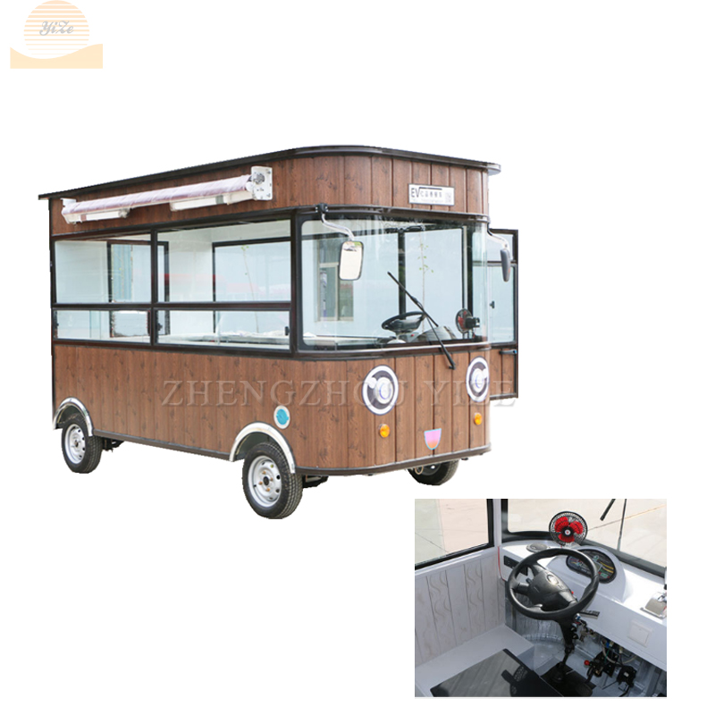 cheap mini flow gourmet barbecue bbq food trailer equipment with heater food van trailer tricycle fast food trailer