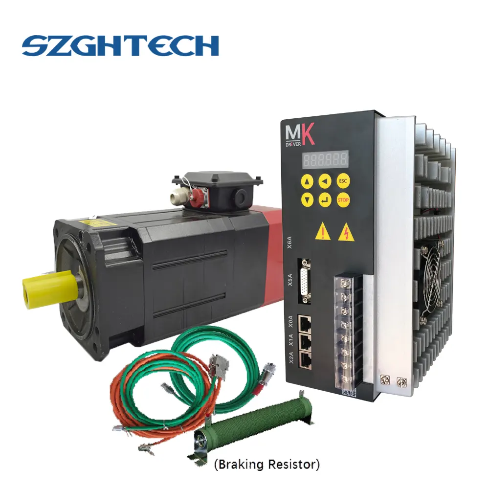 GH hot selling 35N.m 8000PRM 5.5kw ac spindle servo motor for cnc controller