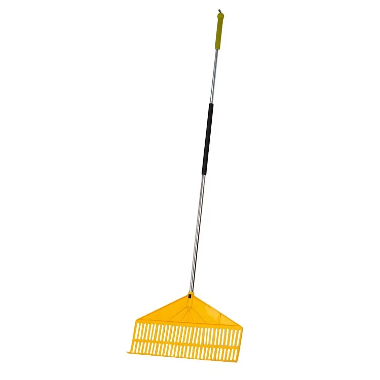 Leaf Rake Lawn Rake Garden Rake with 63" Lightweight Aluminum Handle, Durable Plastic Head 30 Tines