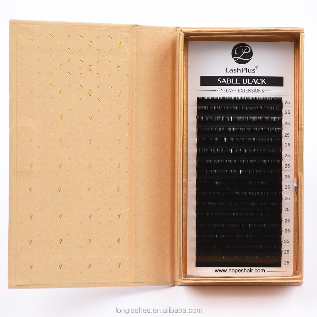 Wholesale hand made Silk individual lash trays eyelash vendor supplies 25mm volume las extensions