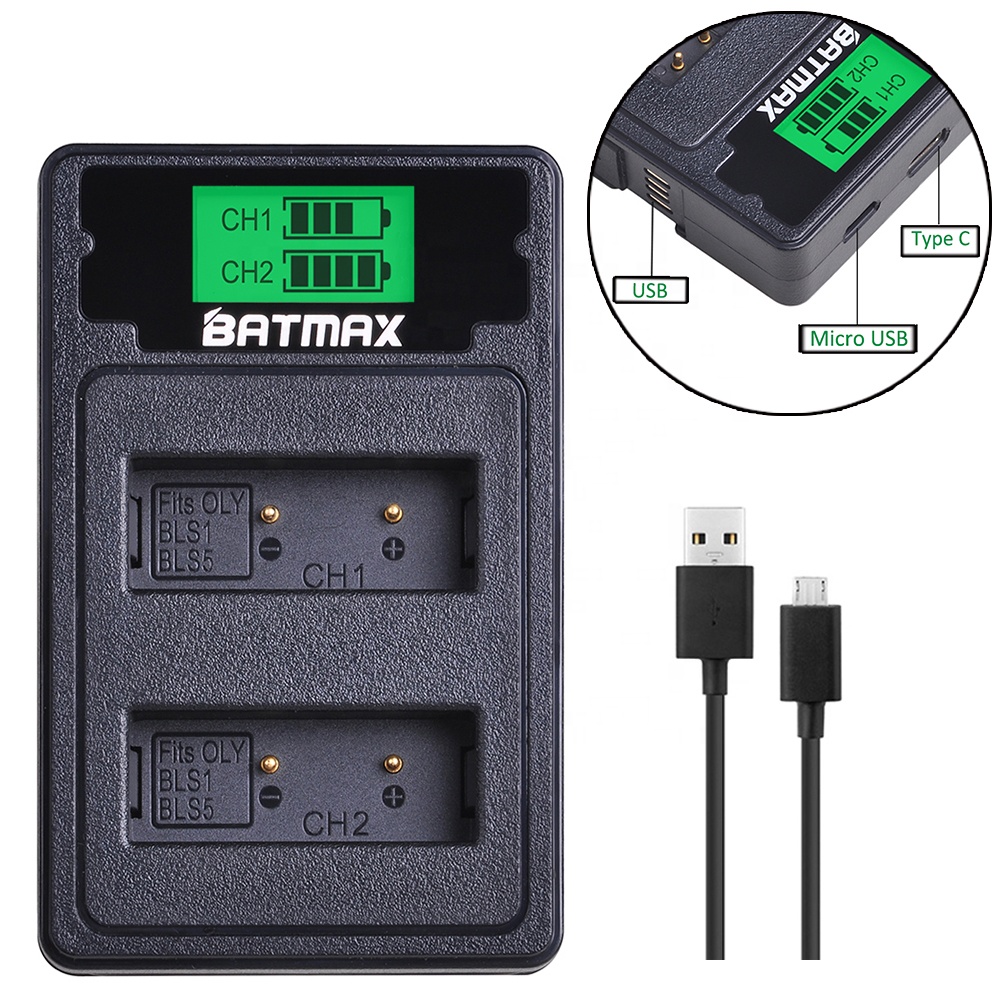 PS-BLS5 BLS-5 BLS5 BLS-50 BLS50 dual USB Автомобильное зарядное устройство для Olympus PEN E-PL2,E-PL5,E-PL6,E-PL7,E-PM2,OM-D E-M10,E-M10 II, Stylus1 L15