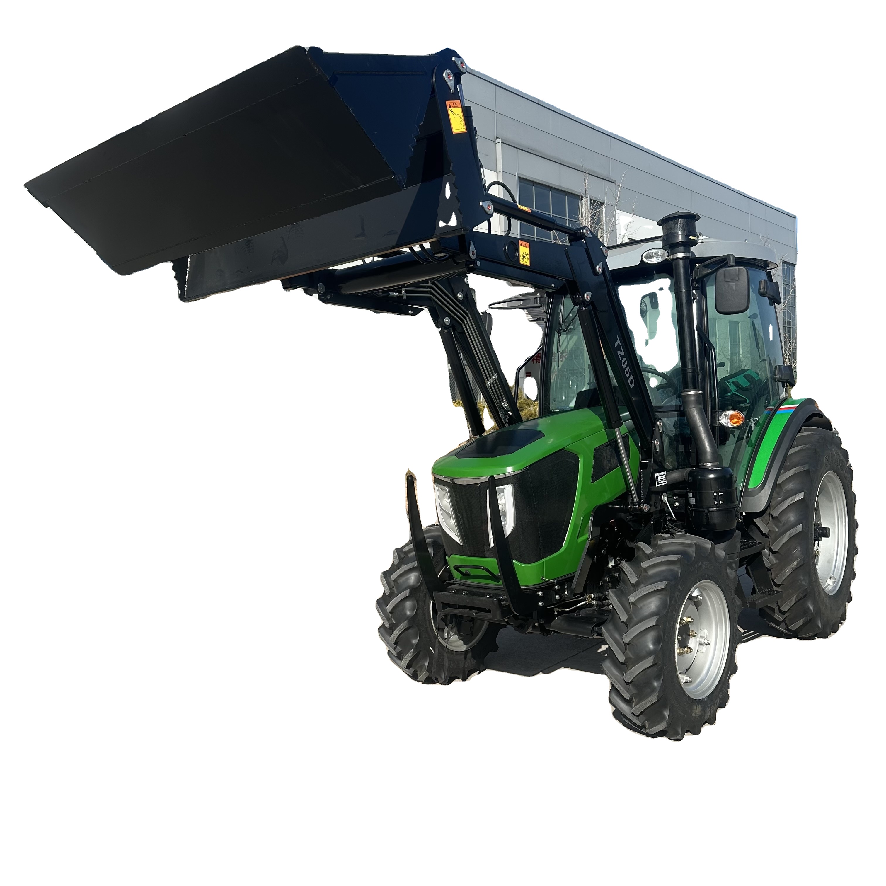 Трактор E-Mark/COC сертификат 50 л.с. 4x4 с фронтальным погрузчиком 4 в 1 ковш для европейских клиентов