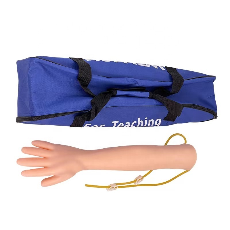 IV Injection Training Arm with Plastic Infusion Tools Phlebotomy Venipuncture IV Catheter Practice Medical Models