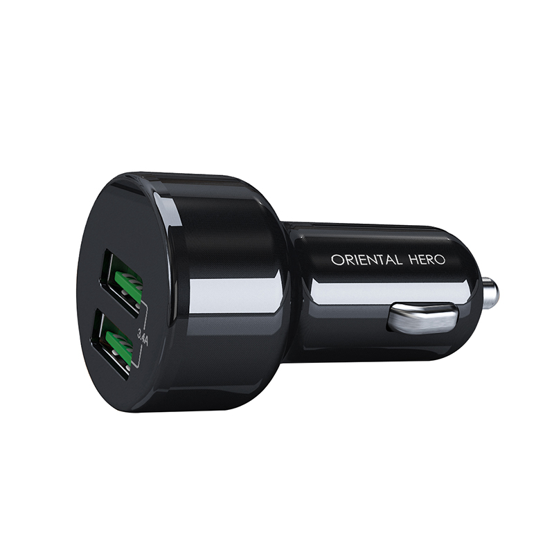 Цена по прейскуранту завода-изготовителя 24 Вт двойной USB-A порт автомобильное зарядное устройство