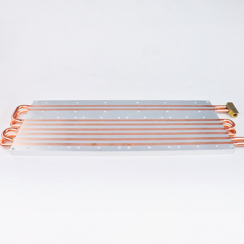 Customized Large Shaped Hard Water Liquid Cold Aluminum Cooling Plate With Cold Chill Plate With Copper Tube