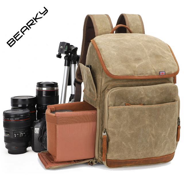 Водонепроницаемый винтажный Многофункциональный рюкзак Bearky Factory OEM для цифровой камеры