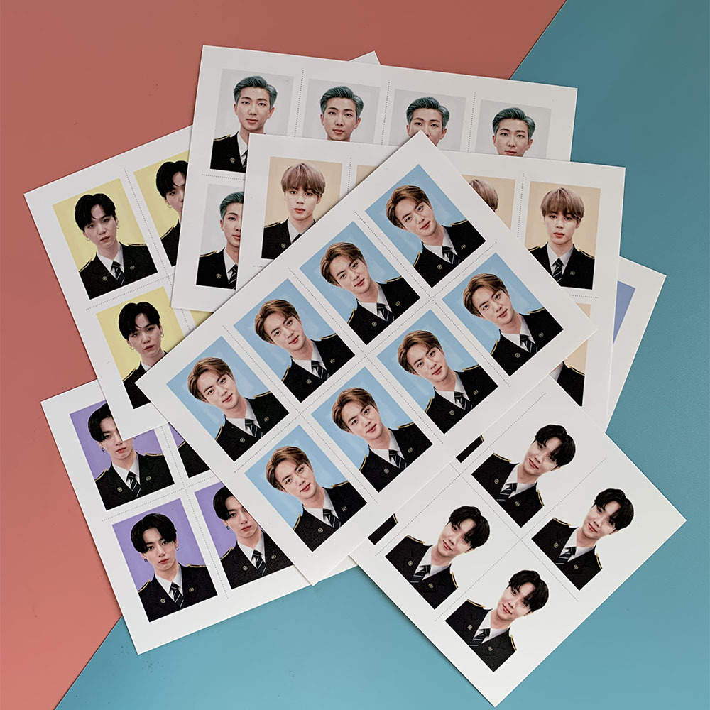 Bangtan Boys оптовая продажа Kpop BTS Униформа один дюйм коллекция открыток ID фото открытка