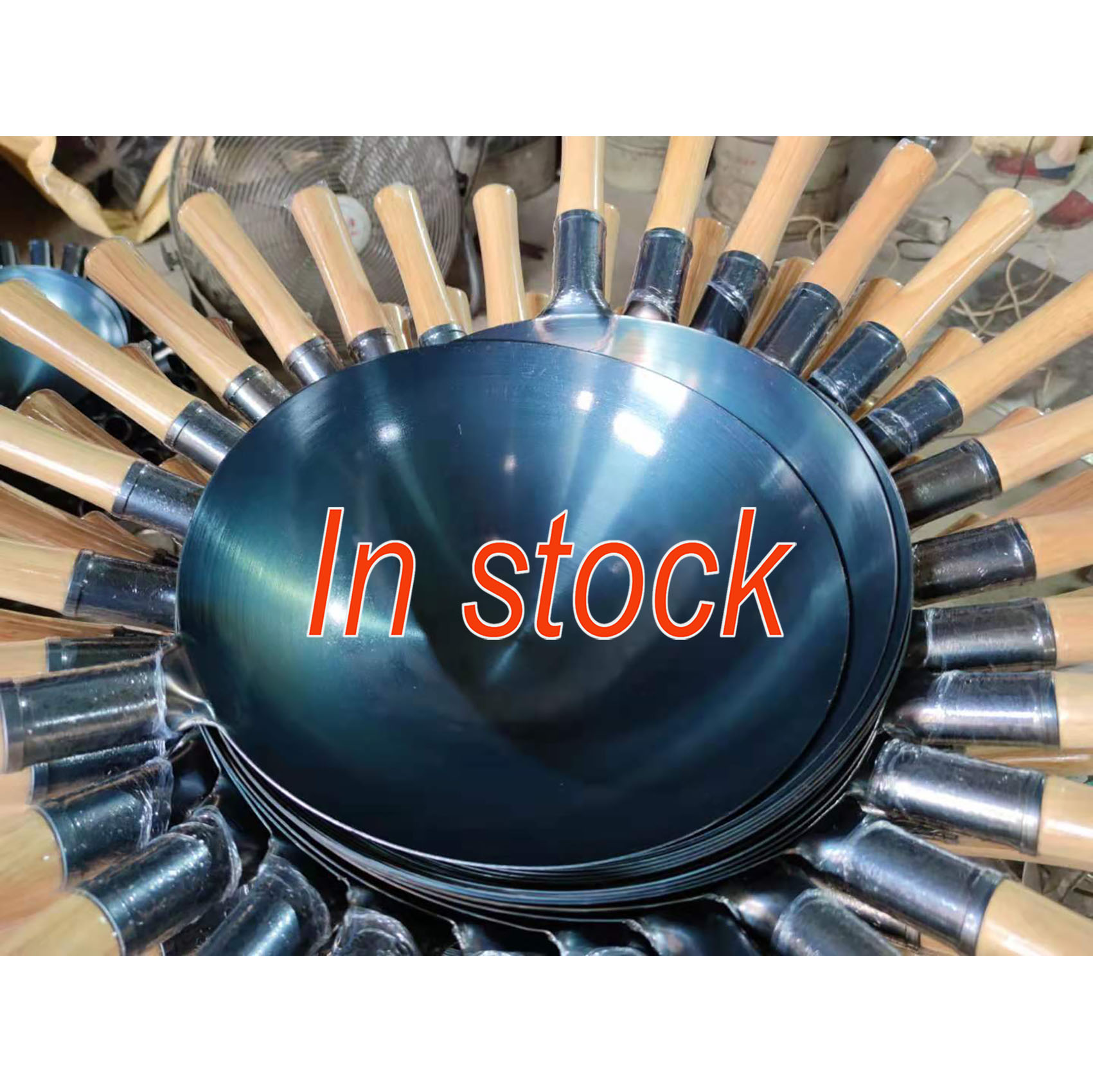 Chinese Hammered Carbon Steel Handle Pan, High Quality, Pre-опытный, Round Bottom
