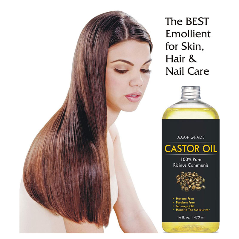 100% Pure Organic Emollient For Hair Castor Oil