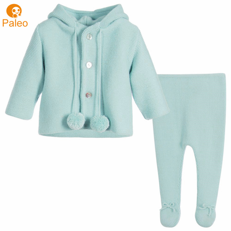 Plain color Design Super Soft 100%cotton baby clothes set for organic cotton baby clothing