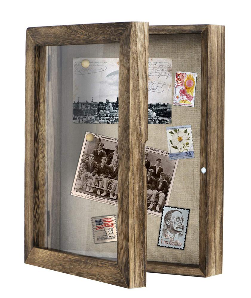 Фоторамка 8x10 теневая коробка демонстрационный чехол с льняной задней запоминающей фотографией коробка памяти