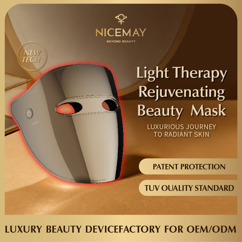 2 Colors LED Anti Aging Light Therapy Beauty Mask Face Deep Skin Care Device Face LED Face Photon Light Therapy LED Mask Beauty