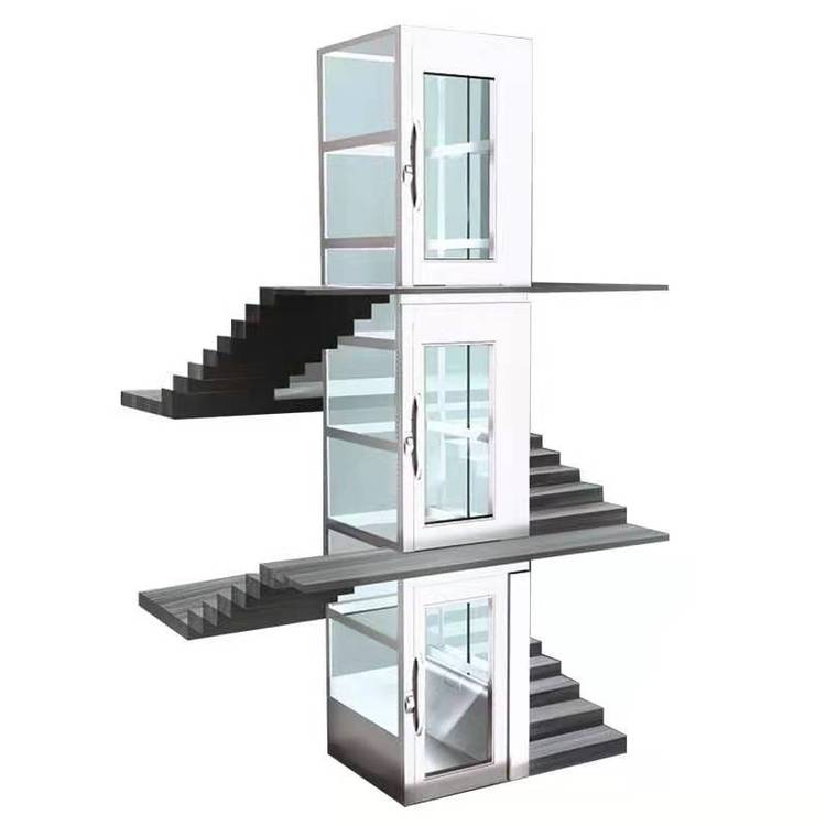 200kg complete elevator hydraulic residential lifts elevator mini home lift indoor small passenger sightseeing elevators