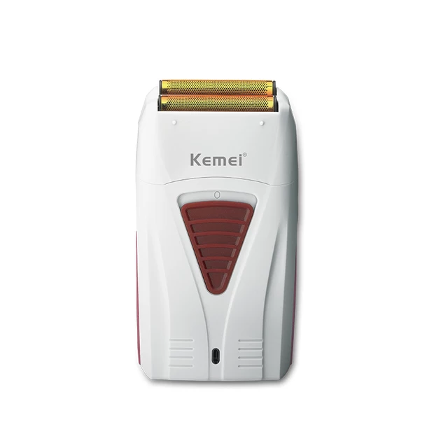 Бритва kemei KM-3382 аккумуляторная для мужчин, Сабельная Бритва для бороды с двойным лезвием, для жирных парикмахерских ножниц