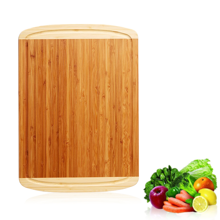 Wood Butcher Block and Wooden Carving Board for Meat and Chopping Vegetables, Bamboo chopping board with juice groove