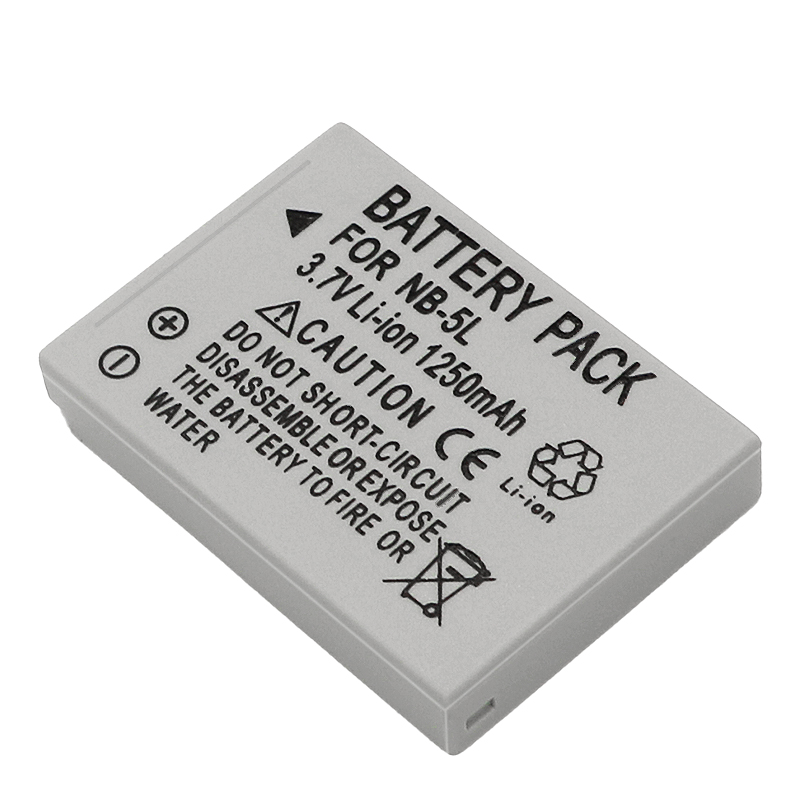3,7 V 1250 мА/ч, серый NB-5L батарея для Canon NB5L S110 SX2 SX220 S100V 210 батареи для камеры