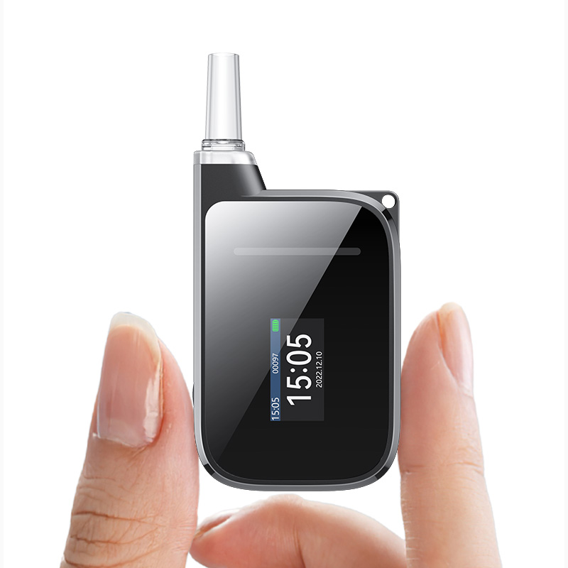 alcohol breath tester keychain alcohol tester Breathalyzer alcohol sensor electrochimical fuel cell Mr. black  H2