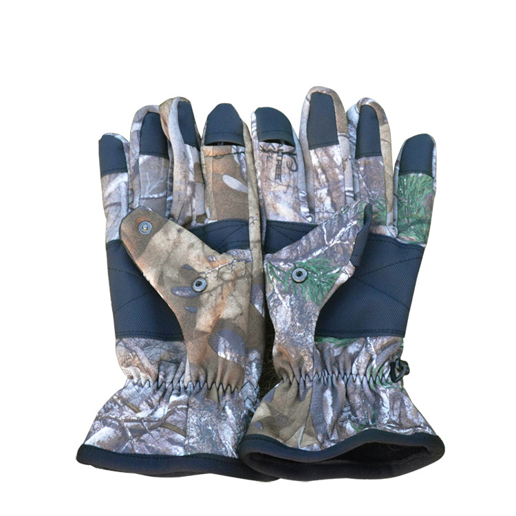 New products outdoor leaky finger warm non-slip camouflage hunting tactical glove