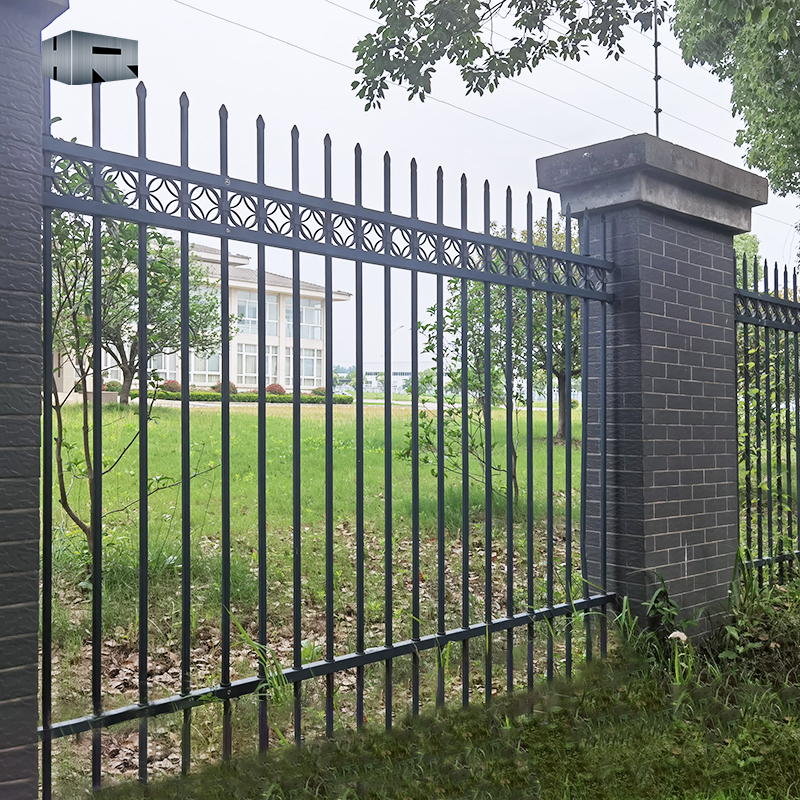 Easy To Install Zinc Steel Fence No Welding Protective Palisade Fence Road Isolation Fence Railing