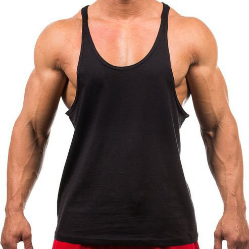 wholesale foreign trade comfortable men's fitness outfit basic bodybuilding sports vest