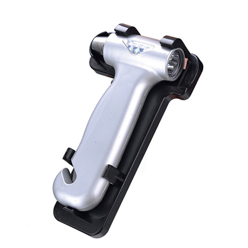 3 in 1 Emergency Escape Safety Hammer with Flashlight Auto Safety Seatbelt Cutter Glass Window Breaker Punch for SUV Truck Bus