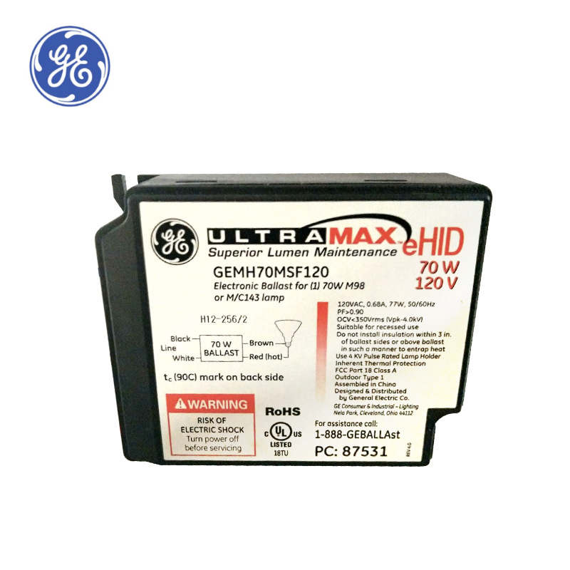 GE-HID низкочастотный 120V 60HZ 70W 87531 GEMH70 MSF HID керамический металлогалогенный балласт для CMH лампы