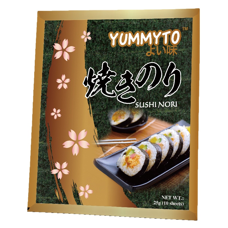 OEM Wholesale PRB 28g 10 Sheets Seafood Roasted Seaweed Alga Sushi NORI
