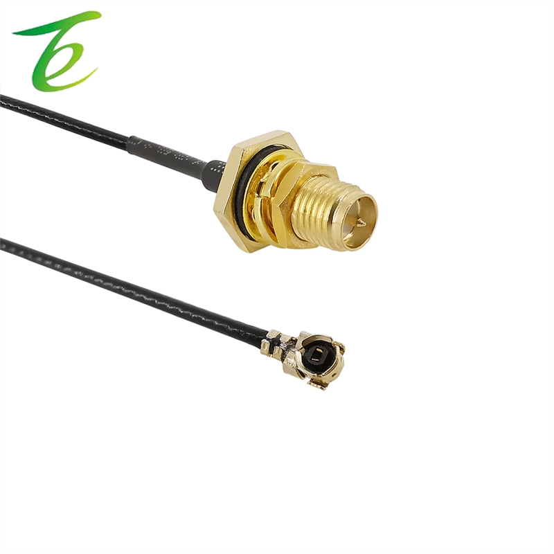 Мини PCI UFL к RP SMA разъем штырьковый радиочастотный разъем коннектор RP SMA гнездовая перегородка с уплотнительным кольцом к UFL./IPX кабелю 1,13 провод