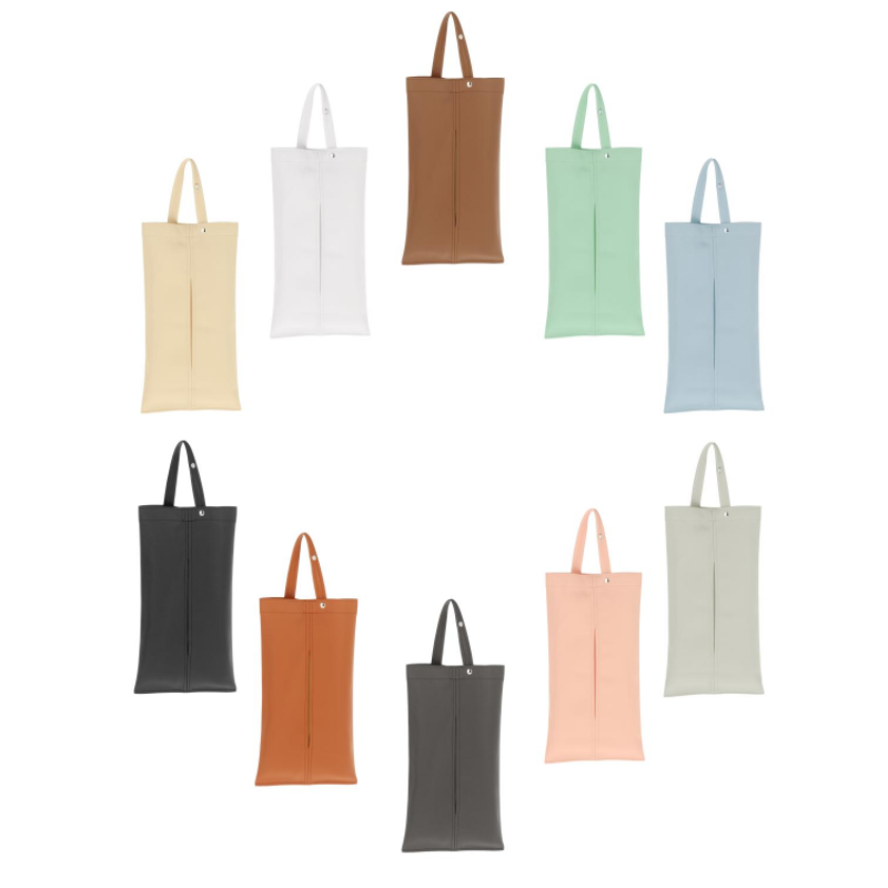 2021 YY PU Leather Toilet Paper Holder Reusable Cover Hanging Cover for Car Gifts