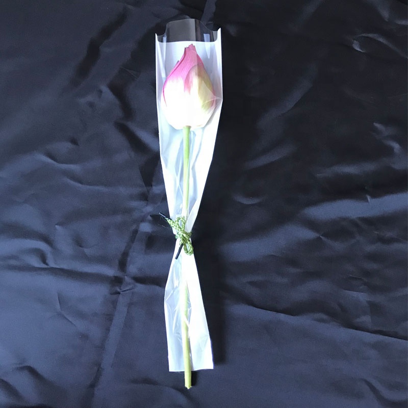 plastic flower bouquets flower sleeve package customized logo packing printing