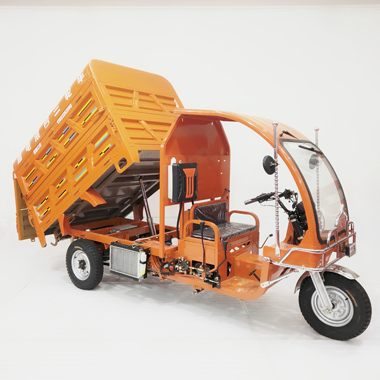 Best Sale Self Dumping Cargo 3-wheeled Motorcycles Agricultural Three-wheeled Dumper Dump The Sanitation Tricycle