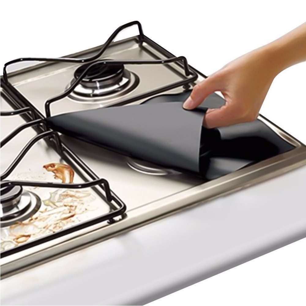 High temperature resistant Non Stick reusable easy clean gas stove protectors liners