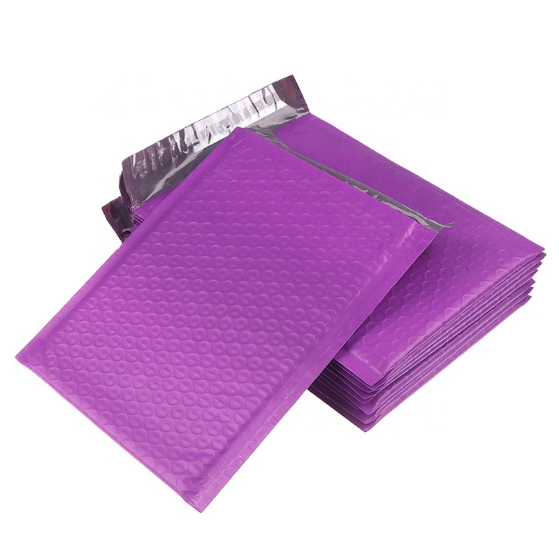 Purple 50PCS-4x8 Poly Bubble Mailer Shipping Bags Envelopes Bags Self Seal Padded Envelope custom bubble mailer with logo
