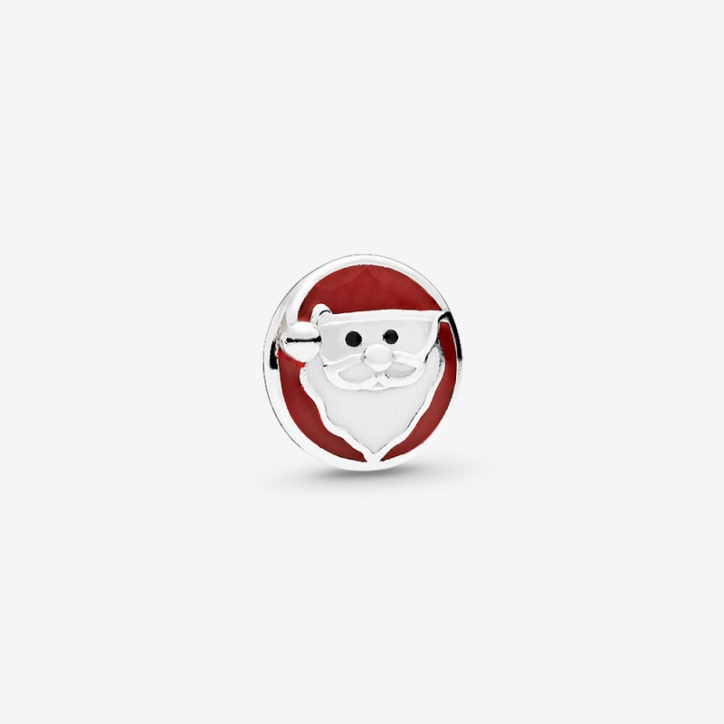 Милый медальон Jolly Santa Petite, очаровательные традиционные эмалевые цвета, медальон для PDR * маленькие воспоминания, плавающий медальон, дизайн
