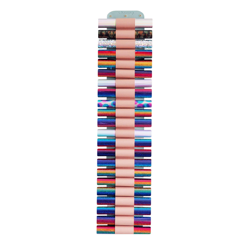Vinyl Roll Holder Vinyl Storage Rack Wall Mount Craft Vinyl Storage Organizer Idea with 22 Compartments