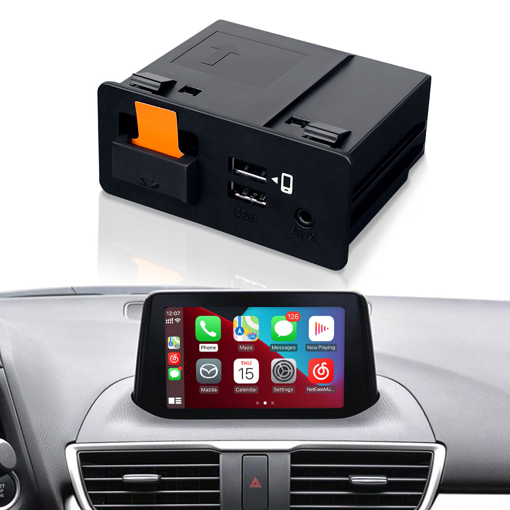 Автомобильный USB-адаптер CARABC Apple Carplay, хаб для Mazda 6, Mazda 3, Mazda 2, CX3, CX5, CX8, CX9, MX5, Carplay, модульный автомобиль