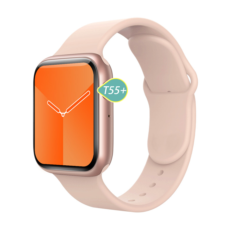 2021 new smart watch with heart rate monitor Awatch serie 6 t55plus smart watch hw21 smart watch with stainless steel