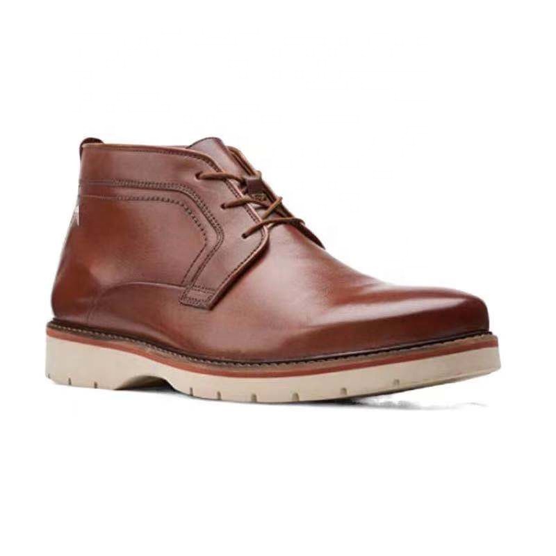 Men boots casual luxury fashion trend Italy latest design office career high quality mens shoes leather italian boot