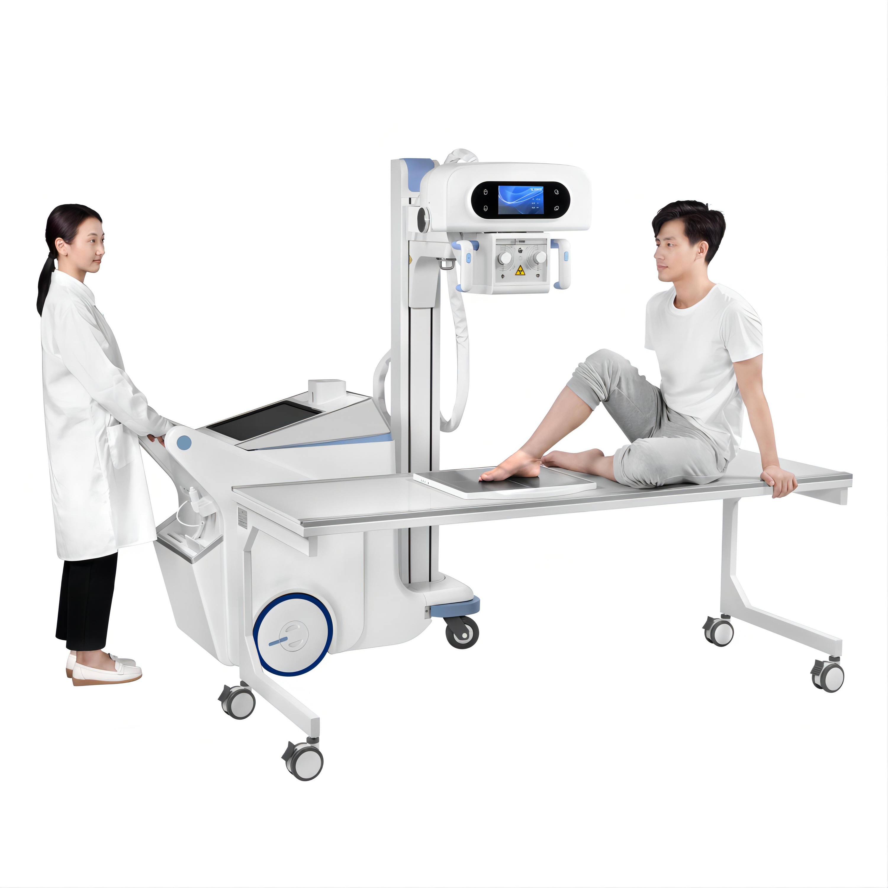 Digital mobile xray machine mobile x-ray machine with AI diagnosis System to detect Tuberculosis and fractures