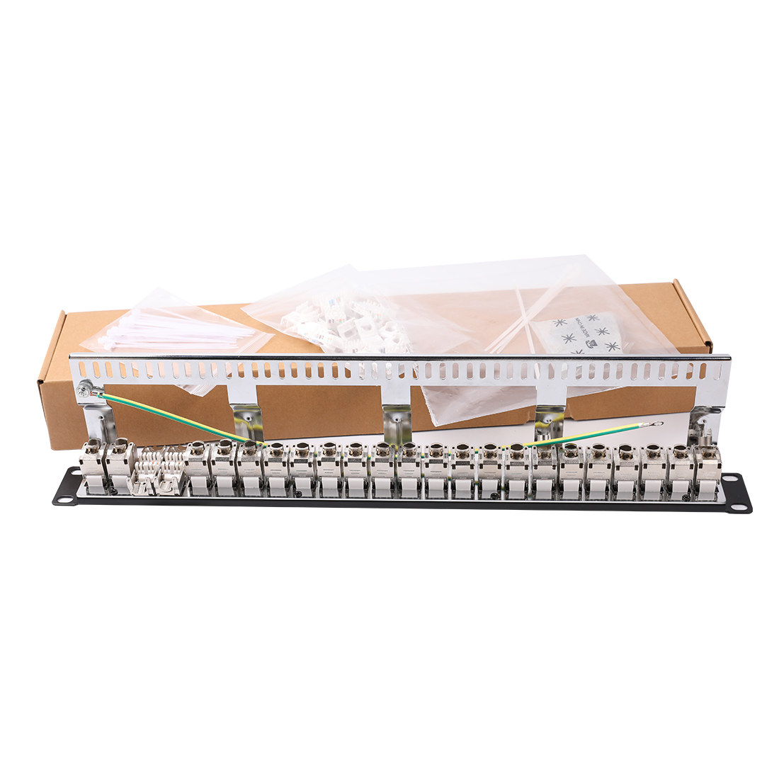 Патч-панель STP 24 48 port Cat5e cat 6 Cat6a cat7 Rj45 Keystone Jack
