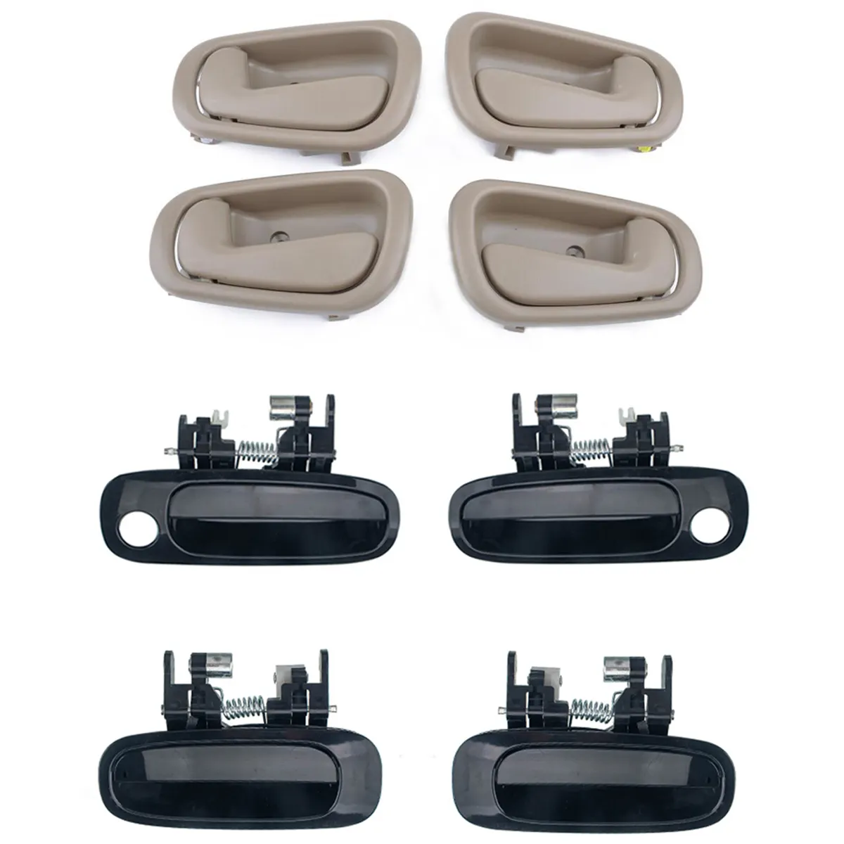 Set of 8 Door Handles Inner Inside Outer Outside Wholesale Price at BAJUTU for Toyota Corolla 1998-2002- OE:6922002030 /Shopify