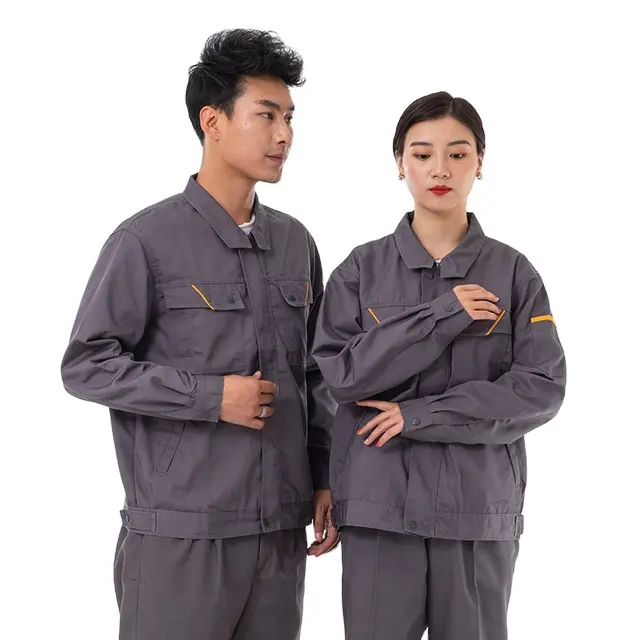 Sidiou Group Wholesale Two-piece Long-sleeved Security Uniforms Welding Workshop Work Suits Uniforms