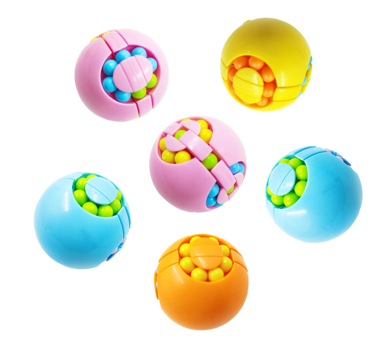 Mini Multiple Functions Fidget Spinner Gyro Science Toys For Kids Magic Bean Rotating Relieves Stress Magic Cube Rubikes