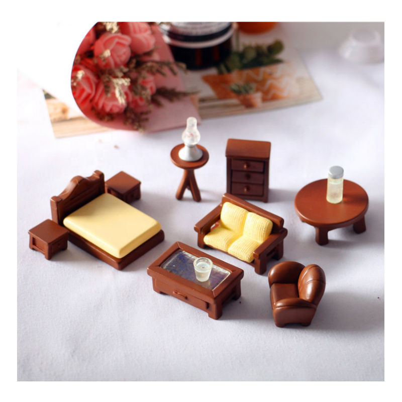Factory Hot Sales Diy 1:12 Mini Furniture Toys Miniature Furniture For Doll's House Casa Para Munecas